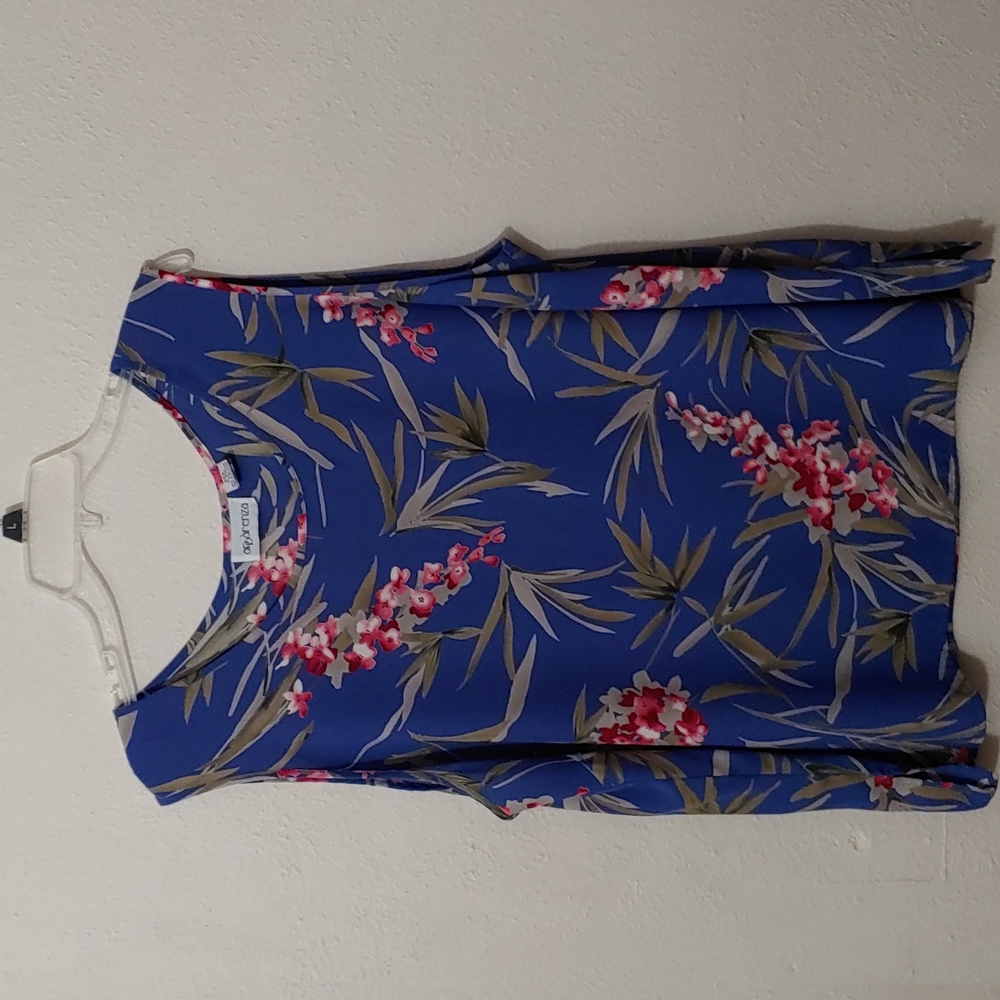 Apparenza Women's Size 24W Floral Print Tank Top